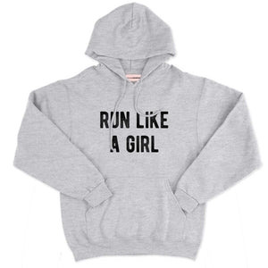 Run Like A Girl Hoodie-Feminist Apparel, Feminist Clothing, Feminist Hoodie, JH001-The Spark Company