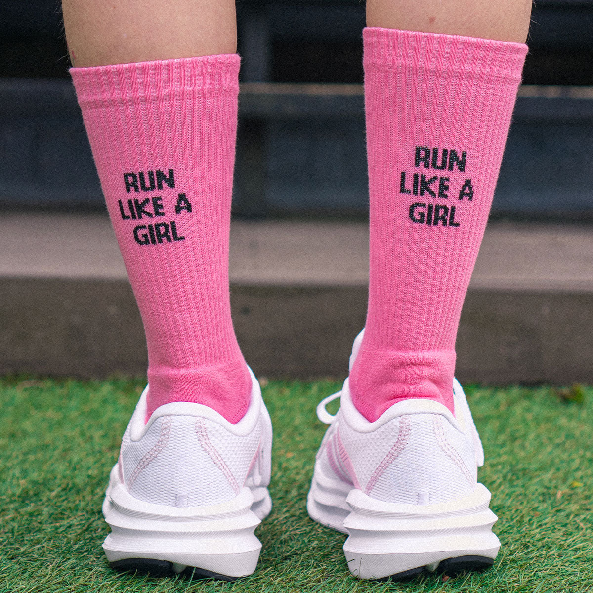 Run Like A Girl Socks-Feminist Apparel, Feminist Clothing, Feminist Socks-The Spark Company