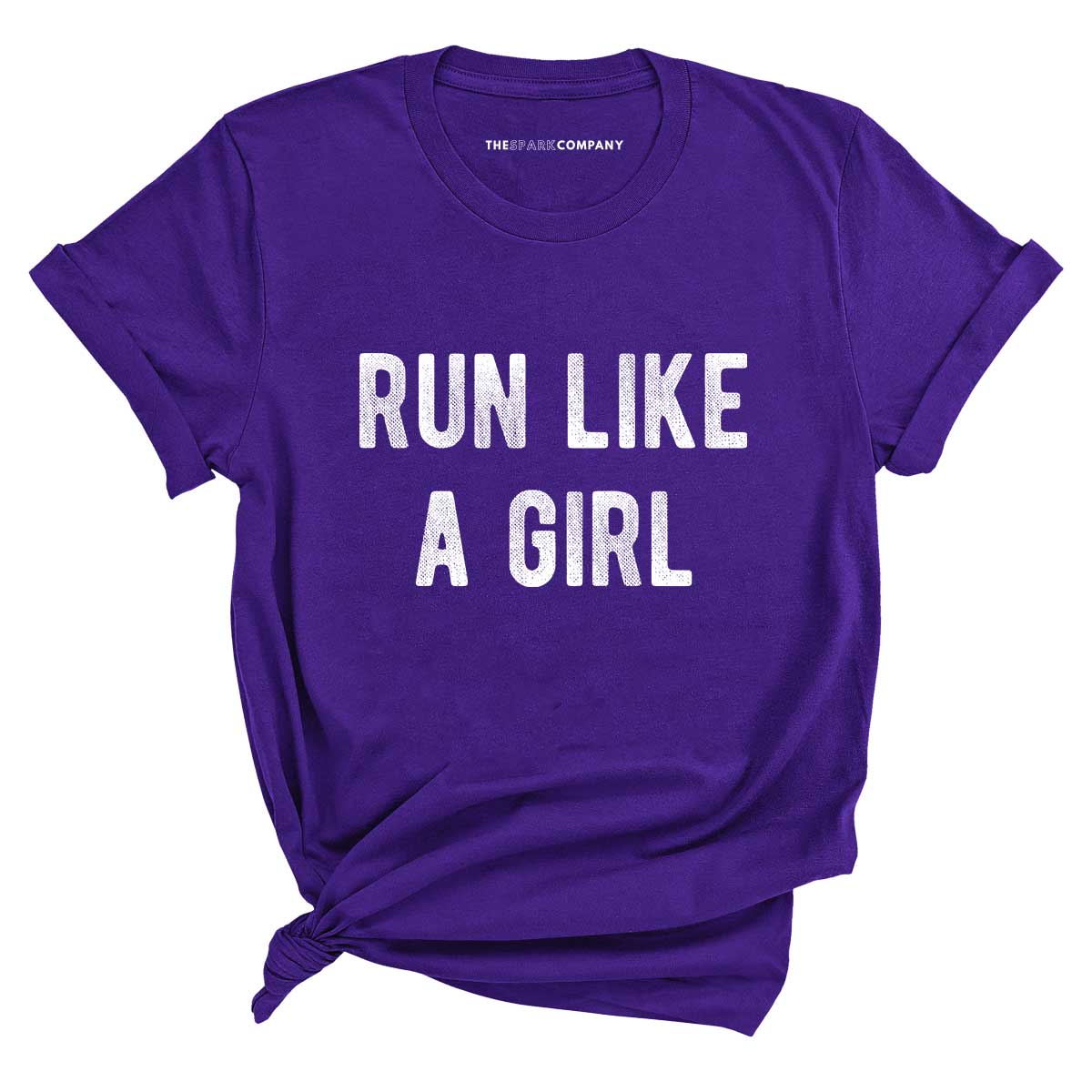 Run Like A Girl T-Shirt-Feminist Apparel, Feminist Clothing, Feminist T Shirt, BC3001-The Spark Company
