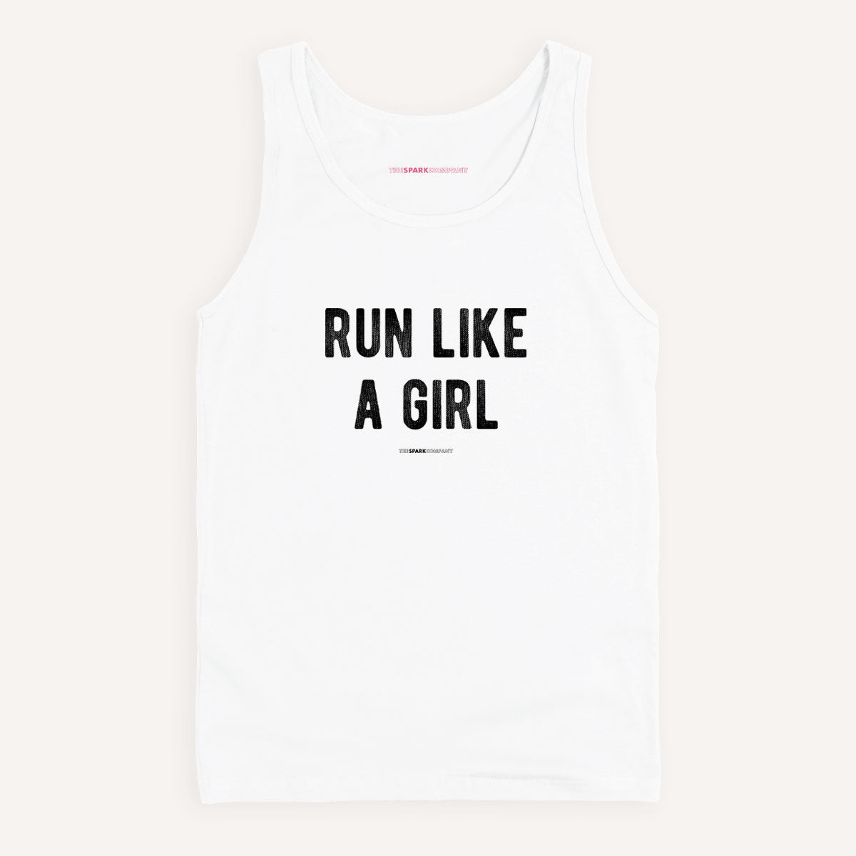 Run Like A Girl Tank Top-Feminist Apparel, Feminist Clothing, Feminist Tank, 03980-The Spark Company