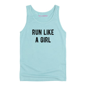 Run Like A Girl Tank Top-Feminist Apparel, Feminist Clothing, Feminist Tank, 03980-The Spark Company