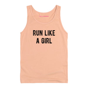 Run Like A Girl Tank Top-Feminist Apparel, Feminist Clothing, Feminist Tank, 03980-The Spark Company