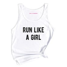 Load image into Gallery viewer, Run Like A Girl Tank Top-Feminist Apparel, Feminist Clothing, Feminist Tank, 03980-The Spark Company