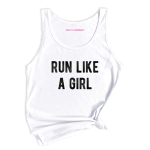 Run Like A Girl Tank Top-Feminist Apparel, Feminist Clothing, Feminist Tank, 03980-The Spark Company