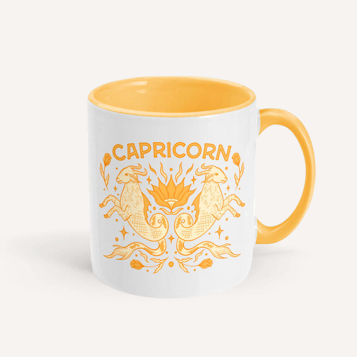 Capricorn Zodiac Mug-Feminist Apparel, Feminist Gift, Feminist Coffee Mug, 11oz White Ceramic-The Spark Company