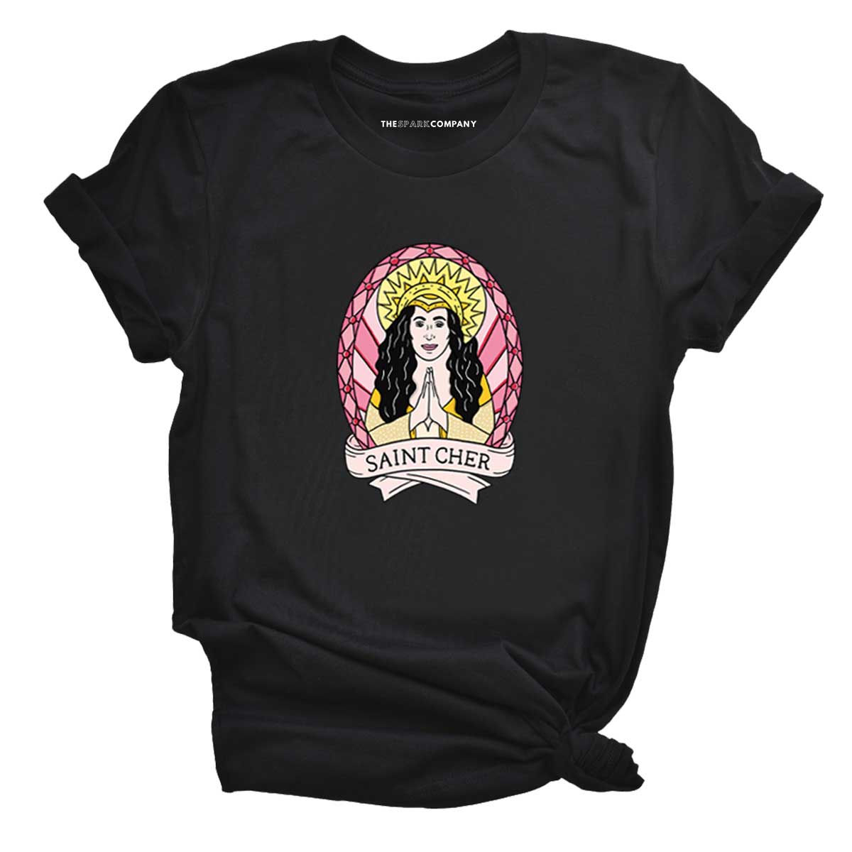 Saint Cher T-Shirt-Feminist Apparel, Feminist Clothing, Feminist T Shirt, BC3001-The Spark Company