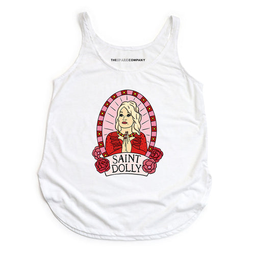 Saint Dolly Festival Tank Top-Feminist Apparel, Feminist Clothing, Feminist Tank, NL5033-The Spark Company
