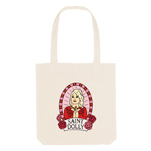 Load image into Gallery viewer, Saint Dolly Strong As Hell Tote Bag-Feminist Apparel, Feminist Gift, Feminist Tote Bag-The Spark Company