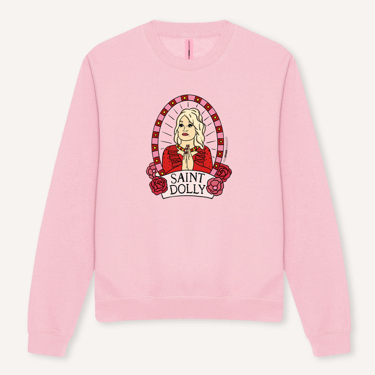 Saint Dolly Sweatshirt-Feminist Apparel, Feminist Clothing, Feminist Sweatshirt, JH030-The Spark Company