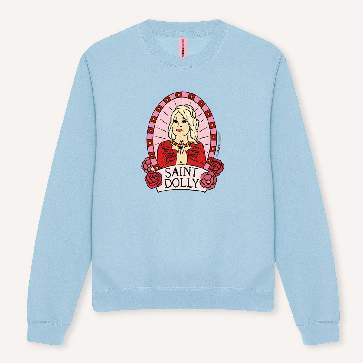 Saint Dolly Sweatshirt-Feminist Apparel, Feminist Clothing, Feminist Sweatshirt, JH030-The Spark Company