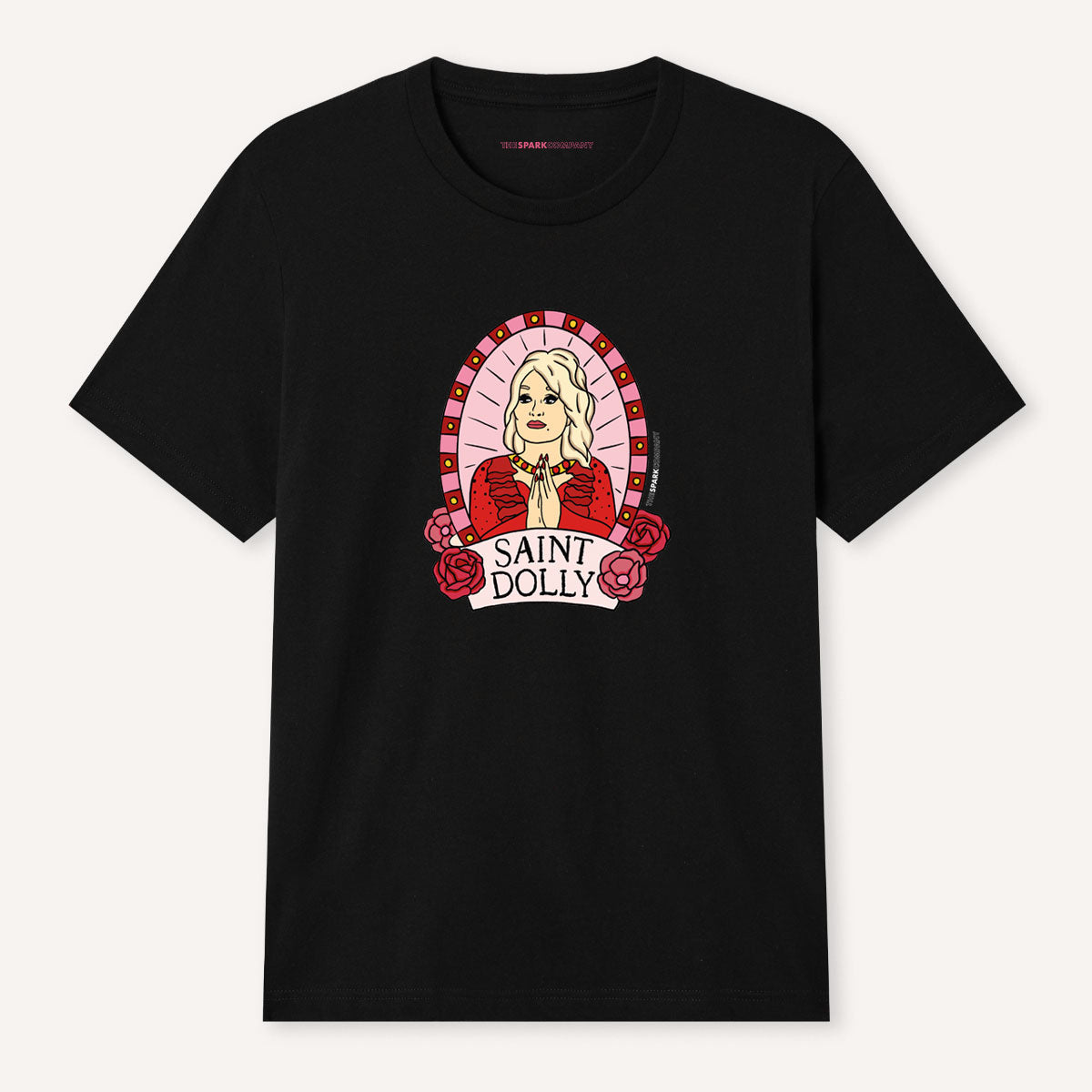 Saint Dolly T-Shirt-Feminist Apparel, Feminist Clothing, Feminist T Shirt, BC3001-The Spark Company