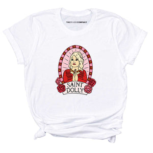 Saint Dolly T-Shirt-Feminist Apparel, Feminist Clothing, Feminist T Shirt, BC3001-The Spark Company
