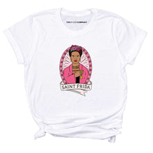 Load image into Gallery viewer, Saint Frida T-Shirt-Feminist Apparel, Feminist Clothing, Feminist T Shirt, BC3001-The Spark Company