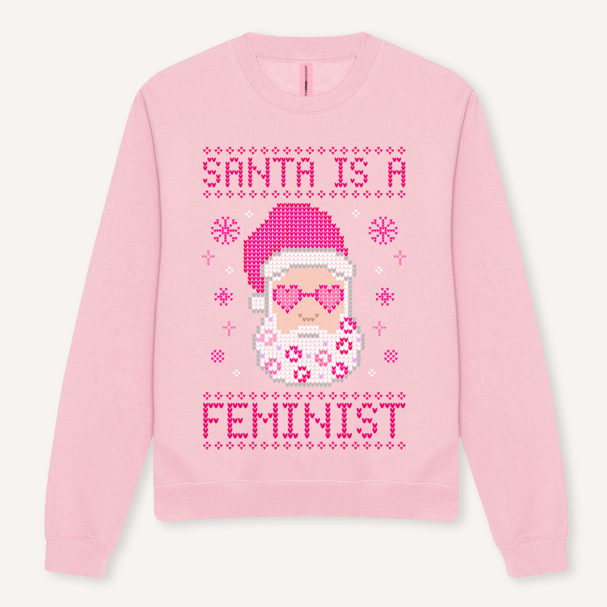 Santa Is A Feminist Ugly Christmas Jumper-Feminist Apparel, Feminist Clothing, Feminist Sweatshirt, JH030-The Spark Company