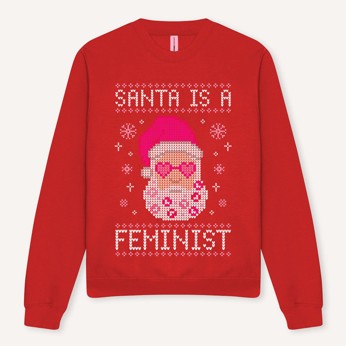 Santa Is A Feminist Ugly Christmas Jumper-Feminist Apparel, Feminist Clothing, Feminist Sweatshirt, JH030-The Spark Company