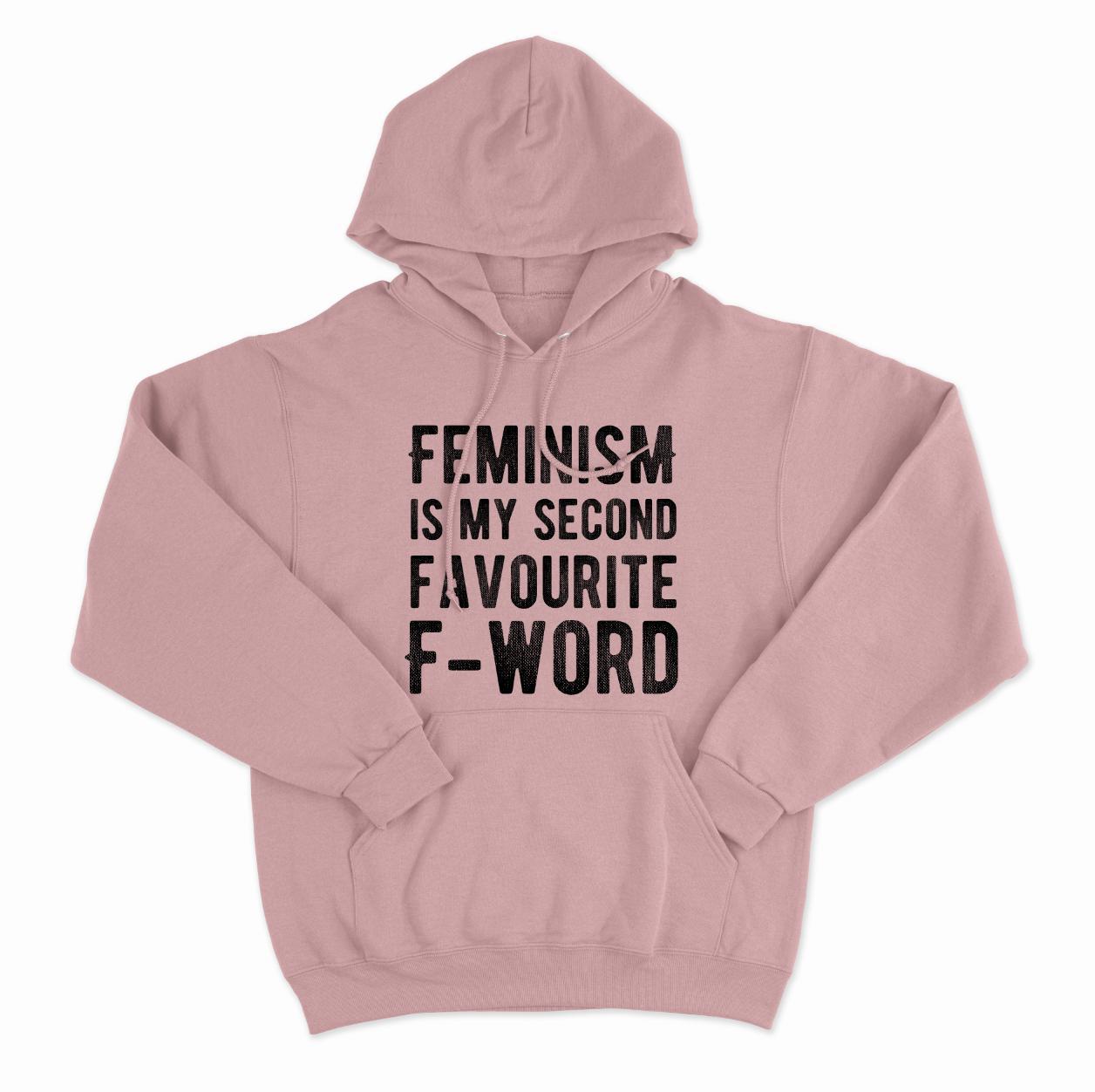 Second Favourite F-Word Hoodie-Feminist Apparel, Feminist Clothing, Feminist Hoodie, JH001-The Spark Company