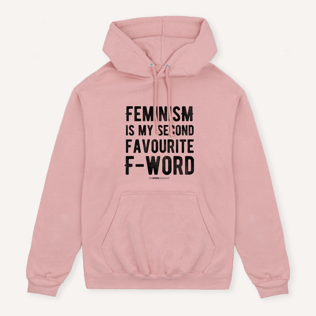 Second Favourite F-Word Hoodie-Feminist Apparel, Feminist Clothing, Feminist Hoodie, JH001-The Spark Company
