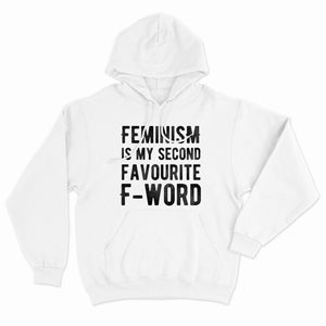 Second Favourite F-Word Hoodie-Feminist Apparel, Feminist Clothing, Feminist Hoodie, JH001-The Spark Company