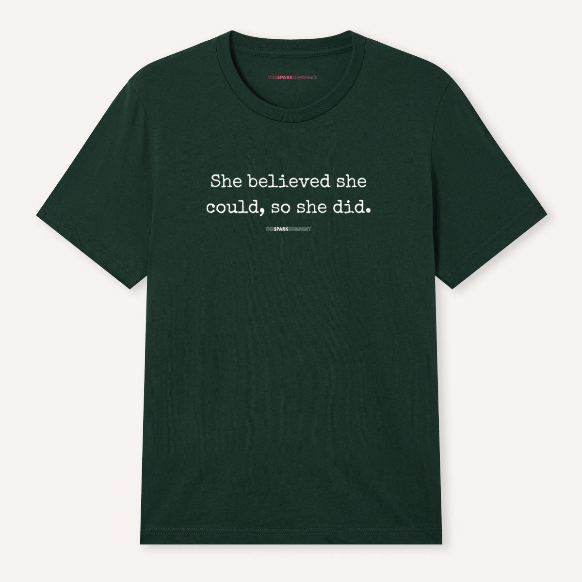 She Believed She Could, So She Did T-Shirt-Feminist Apparel, Feminist Clothing, Feminist T Shirt, BC3001-The Spark Company