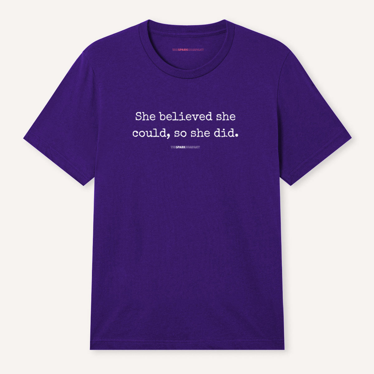 She Believed She Could, So She Did T-Shirt-Feminist Apparel, Feminist Clothing, Feminist T Shirt, BC3001-The Spark Company