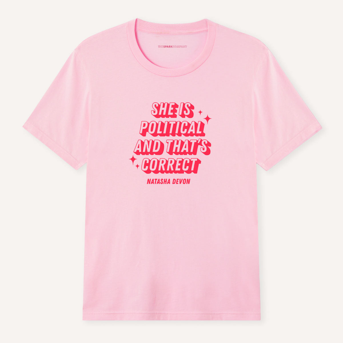 She Is Political T-Shirt-Feminist Apparel, Feminist Clothing, Feminist T Shirt, BC3001-The Spark Company