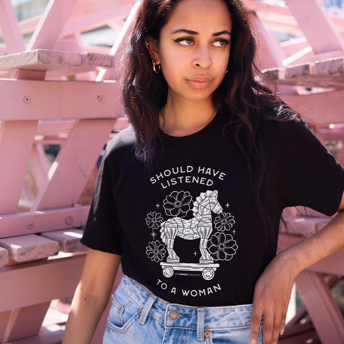 Should Have Listened To A Woman T-Shirt-Feminist Apparel, Feminist Clothing, Feminist T Shirt, BC3001-The Spark Company