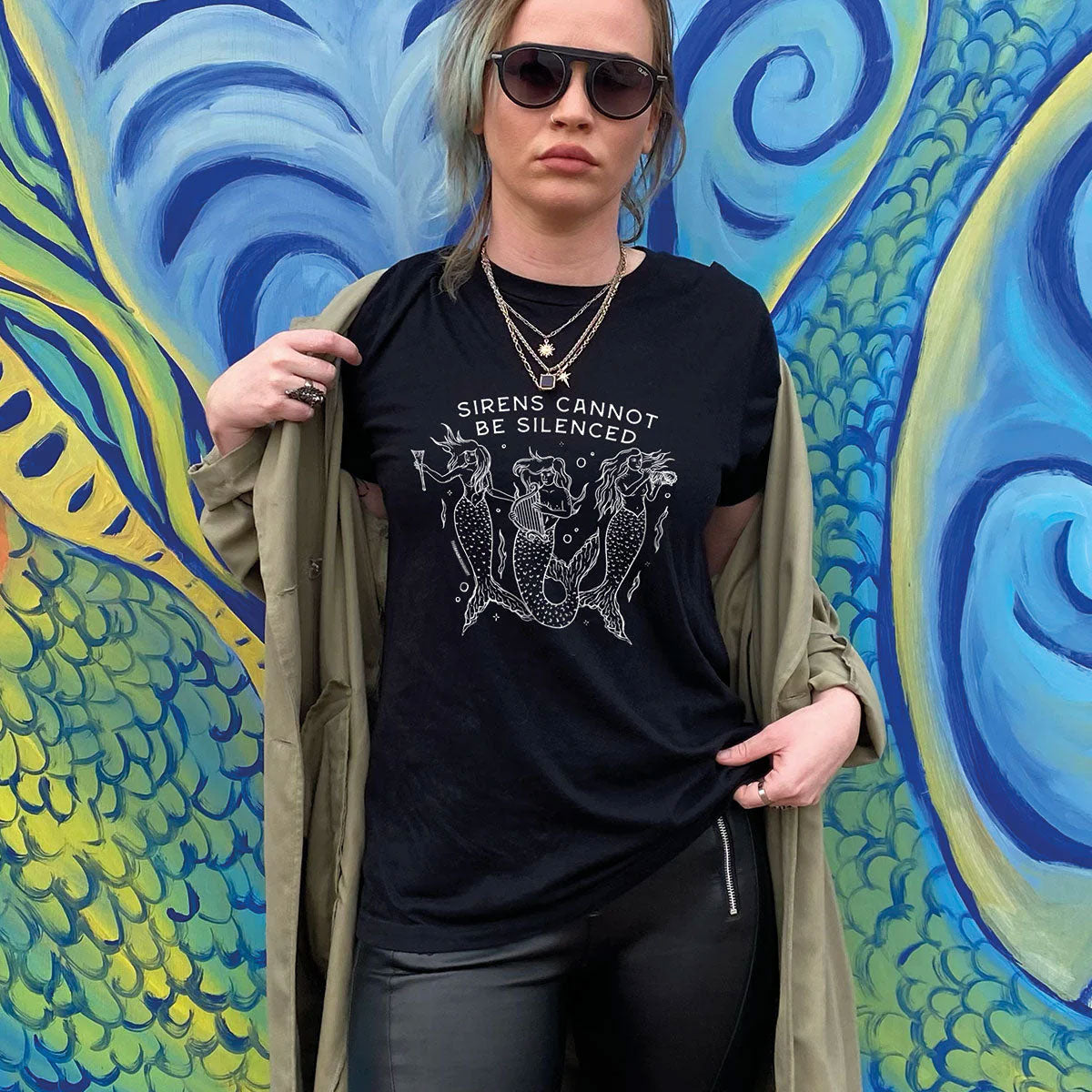 Sirens Cannot Be Silenced T-Shirt-Feminist Apparel, Feminist Clothing, Feminist T Shirt, BC3001-The Spark Company