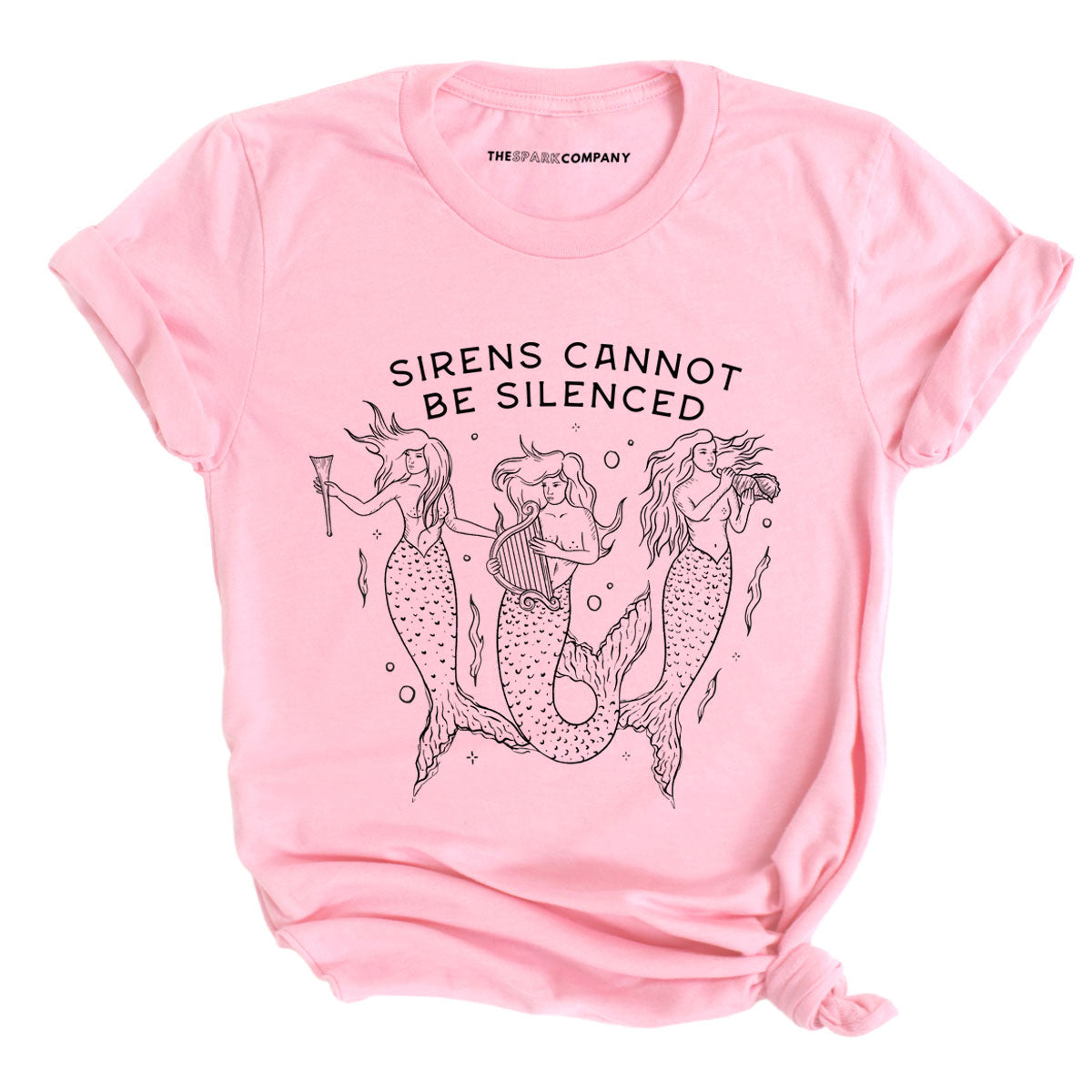 Sirens Cannot Be Silenced T-Shirt-Feminist Apparel, Feminist Clothing, Feminist T Shirt, BC3001-The Spark Company