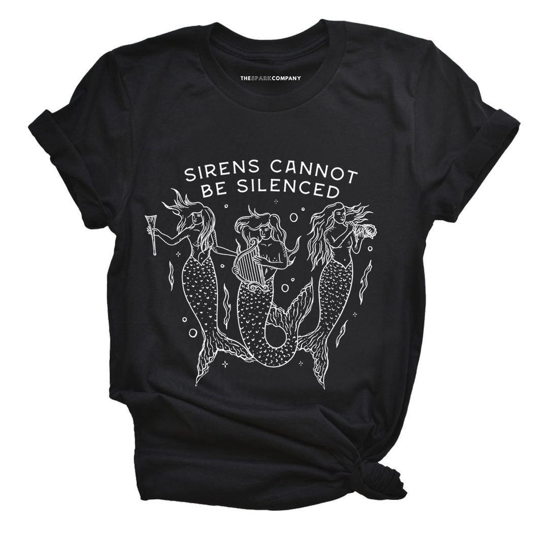 Sirens Cannot Be Silenced T-Shirt-Feminist Apparel, Feminist Clothing, Feminist T Shirt, BC3001-The Spark Company