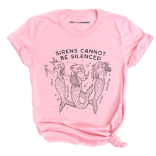Load image into Gallery viewer, Sirens Cannot Be Silenced T-Shirt-Feminist Apparel, Feminist Clothing, Feminist T Shirt, BC3001-The Spark Company