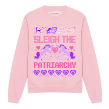 Load image into Gallery viewer, Sleigh The Patriarchy Ugly Christmas Jumper-Feminist Apparel, Feminist Clothing, Feminist Sweatshirt, JH030-The Spark Company