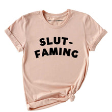 Load image into Gallery viewer, Slut-Faming T-Shirt-Feminist Apparel, Feminist Clothing, Feminist T Shirt, BC3001-The Spark Company