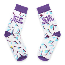 Load image into Gallery viewer, Smash Glass Ceilings Socks-Feminist Apparel, Feminist Clothing, Feminist Socks-The Spark Company