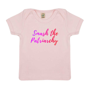 Smash The Patriarchy Baby T-Shirt-Feminist Apparel, Feminist Clothing, Feminist Baby T Shirt, EPB01-The Spark Company