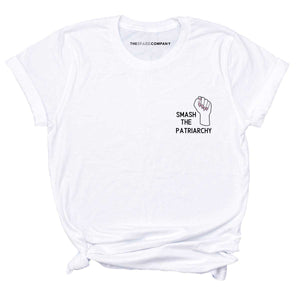Smash The Patriarchy Embroidered T-Shirt-Feminist Apparel, Feminist Clothing, Feminist T Shirt, BC3001-The Spark Company