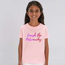 Load image into Gallery viewer, Smash The Patriarchy Kids T-Shirt-Feminist Apparel, Feminist Clothing, Feminist Kids T Shirt, MiniCreator-The Spark Company