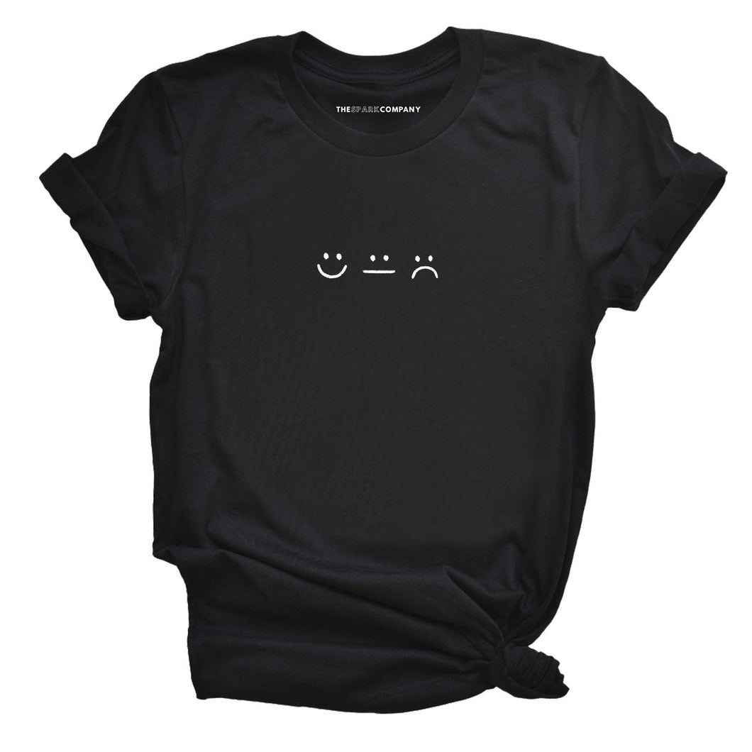 Smileys Embroidered T-Shirt-Feminist Apparel, Feminist Clothing, Feminist T Shirt-The Spark Company