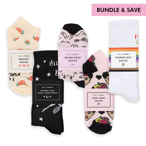 Socks Bundle-Feminist Apparel, Feminist Socks, Feminist Bundle-The Spark Company