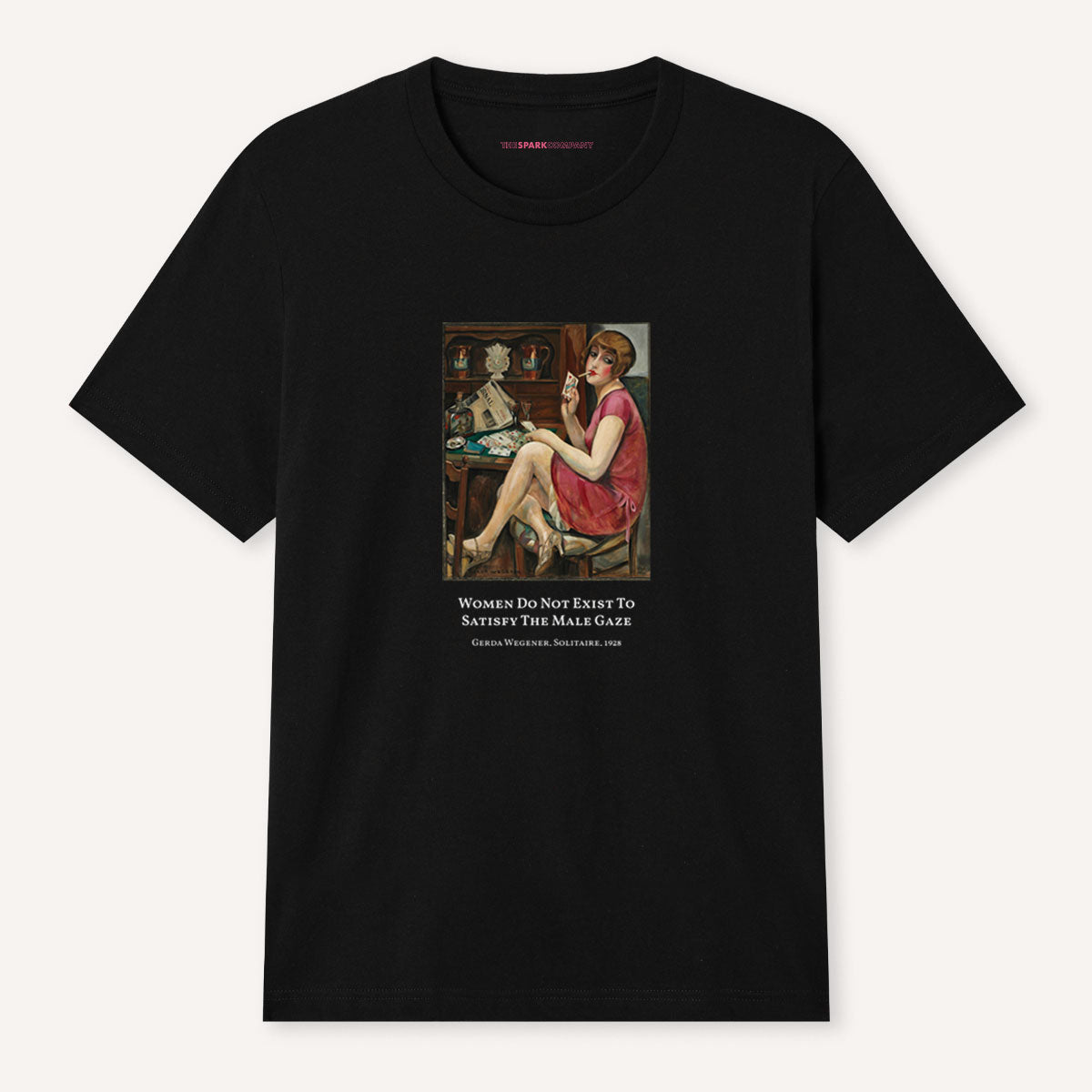 Solitaire by Gerda Wegener T-Shirt-Feminist Apparel, Feminist Clothing, Feminist T Shirt, BC3001-The Spark Company