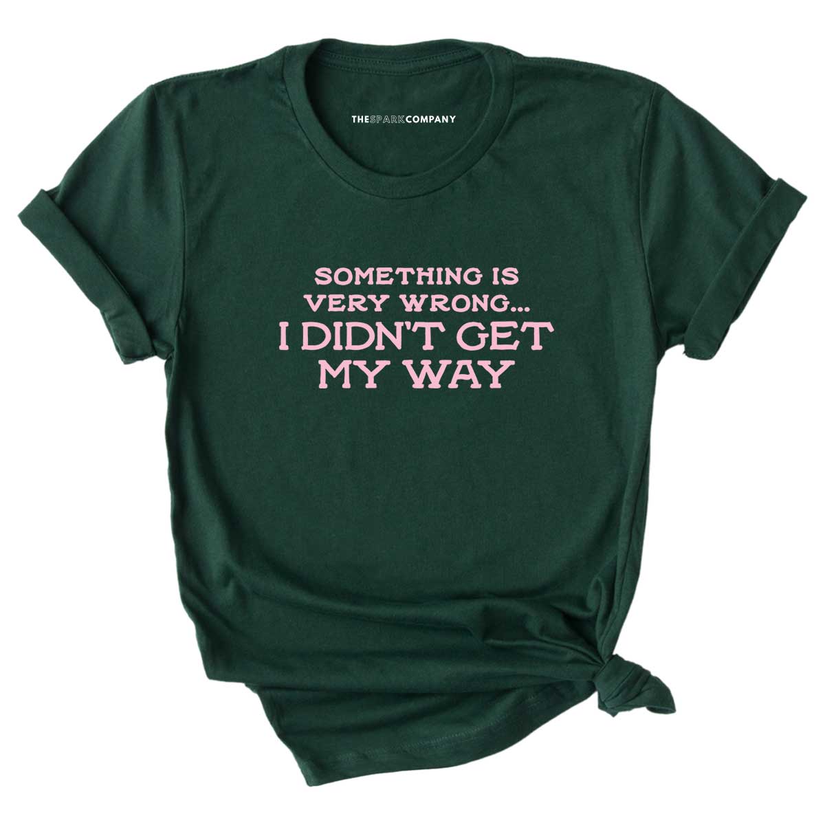 Something Is Very Wrong... I Didn't Get My Way T-Shirt-Feminist Apparel, Feminist Clothing, Feminist T Shirt, BC3001-The Spark Company