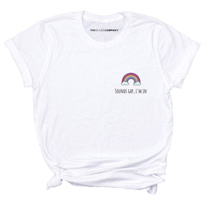 Sounds Gay, I'm In Corner T-Shirt-LGBT Apparel, LGBT Clothing, LGBT T Shirt, BC3001-The Spark Company