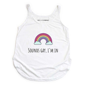 Sounds Gay I'm In Festival Tank Top-LGBT Apparel, LGBT Clothing, LGBT Vest, NL5033-The Spark Company