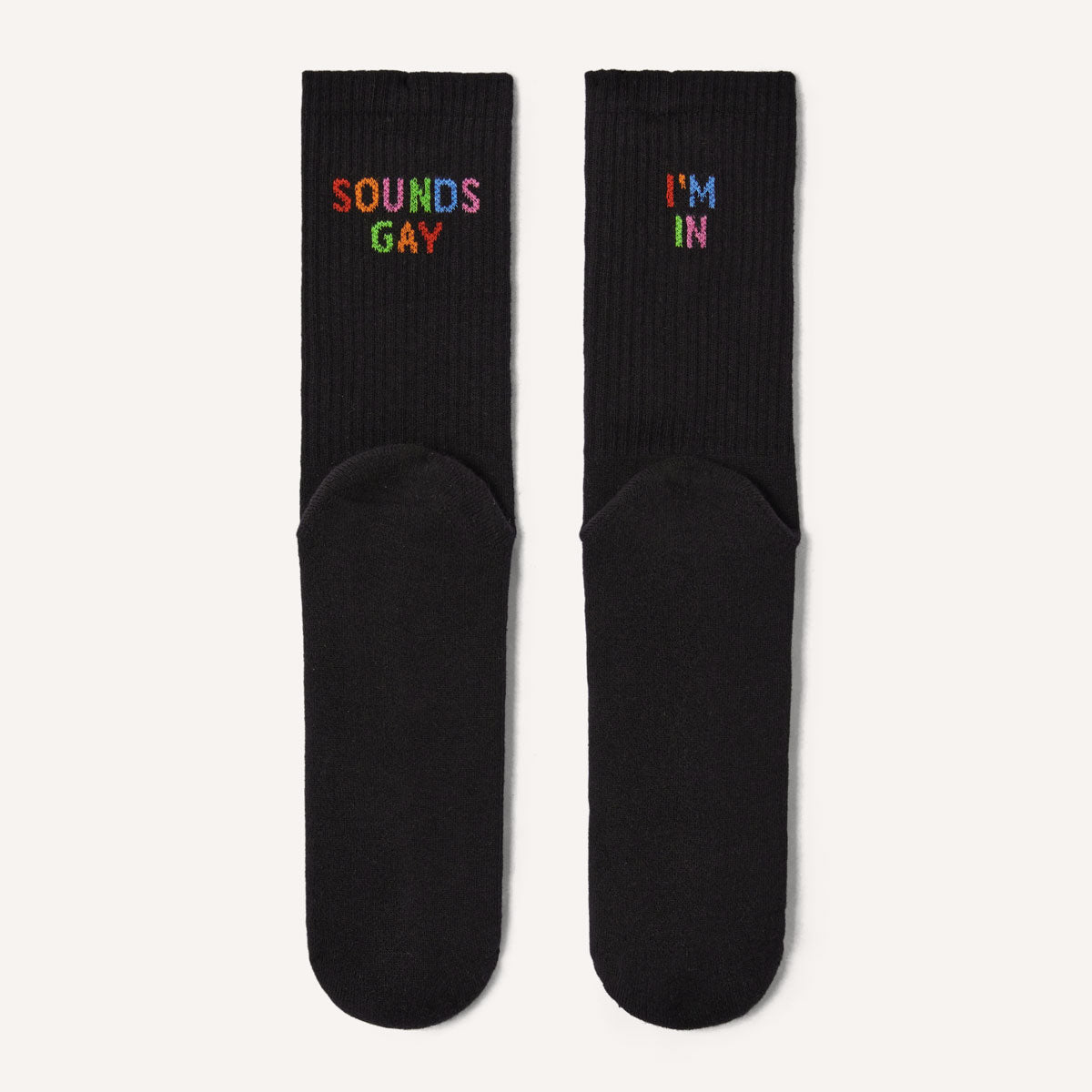 Sounds Gay I'm In Socks-LGBT Apparel, LGBT Gift, LGBT Socks-The Spark Company