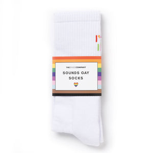 Sounds Gay I'm In Socks-LGBT Apparel, LGBT Gift, LGBT Socks-The Spark Company