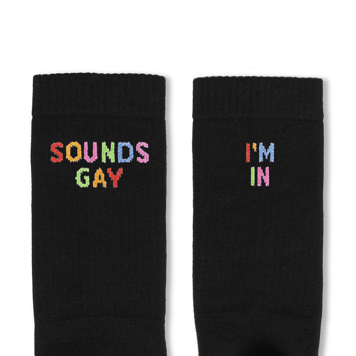 Sounds Gay I'm In Socks-LGBT Apparel, LGBT Gift, LGBT Socks-The Spark Company