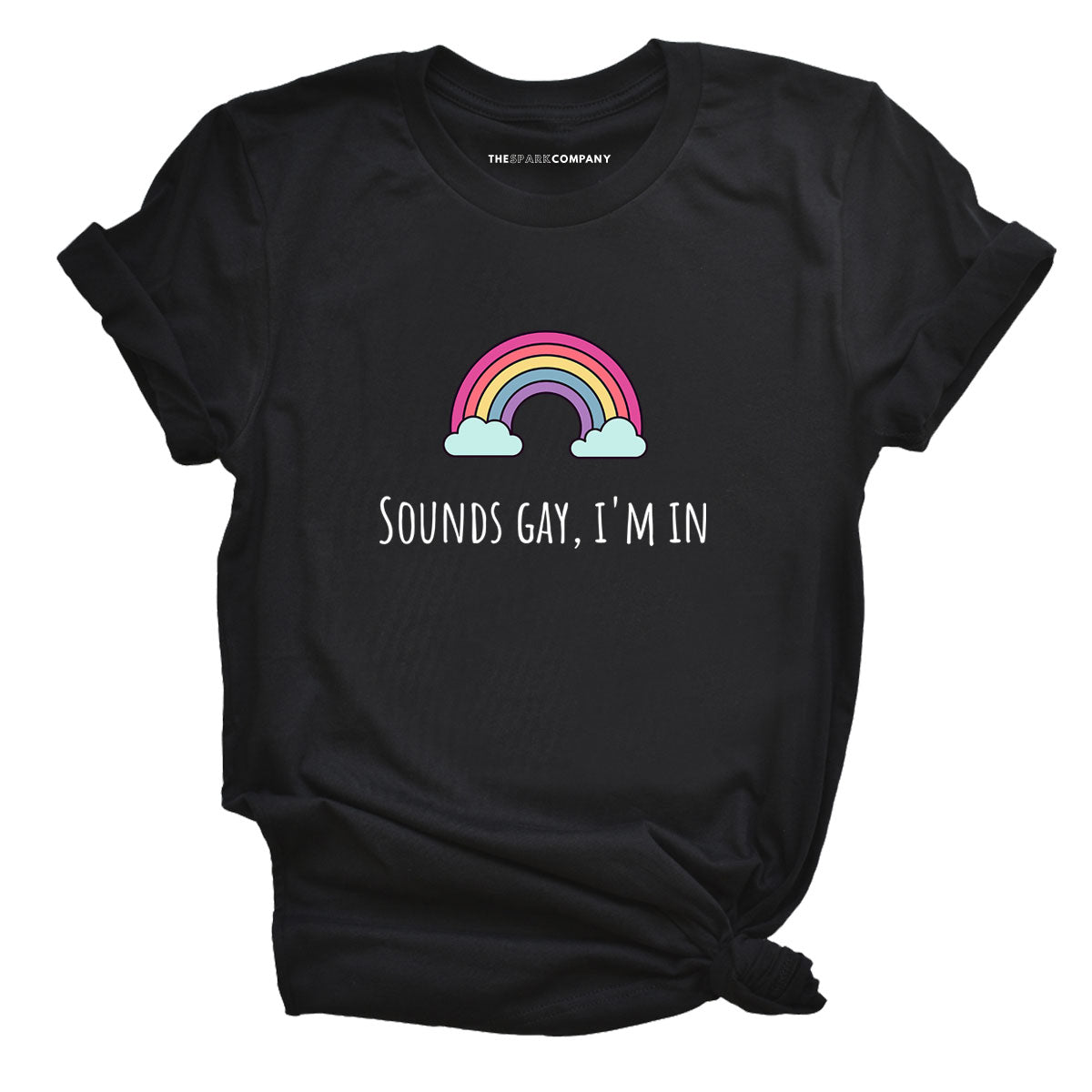 Sounds Gay I'm In T-Shirt-LGBT Apparel, LGBT Clothing, LGBT T Shirt, BC3001-The Spark Company