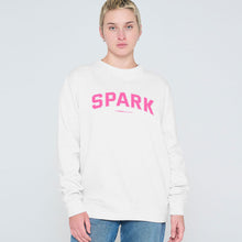 Load image into Gallery viewer, Spark Varsity Sweatshirt-Feminist Apparel, Feminist Clothing, Feminist Sweatshirt, JH030-The Spark Company