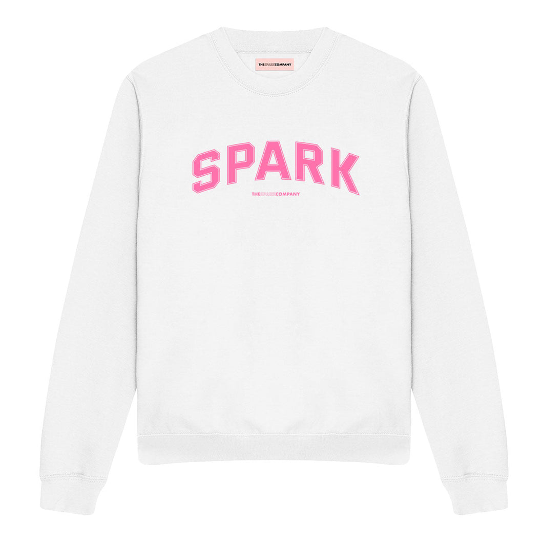 Spark Varsity Sweatshirt-Feminist Apparel, Feminist Clothing, Feminist Sweatshirt, JH030-The Spark Company