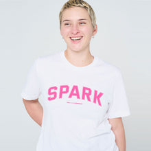 Load image into Gallery viewer, Spark Varsity T-Shirt-Feminist Apparel, Feminist Clothing, Feminist T Shirt, BC3001-The Spark Company