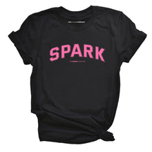 Load image into Gallery viewer, Spark Varsity T-Shirt-Feminist Apparel, Feminist Clothing, Feminist T Shirt, BC3001-The Spark Company